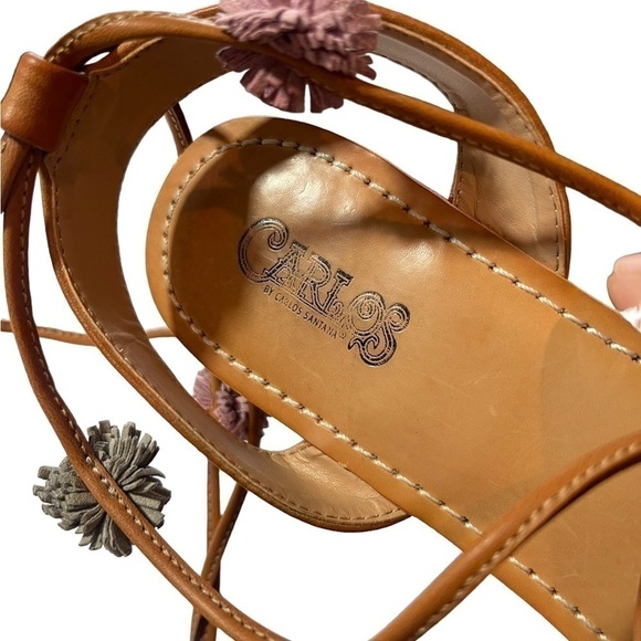 Carlos by Carlos Santana | Women's Brown Gia Sandal - Size 9, Lace-up - Picture 13 of 13